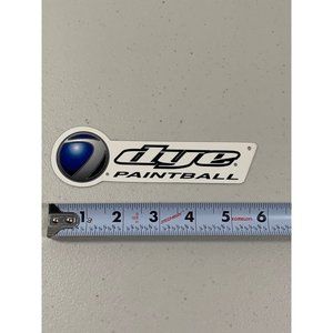 Rare Vintage Vinyl Decal Sticker Dye Paintball